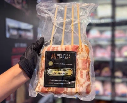 Espetinho Medalhão Frango | Delicias na Brasa